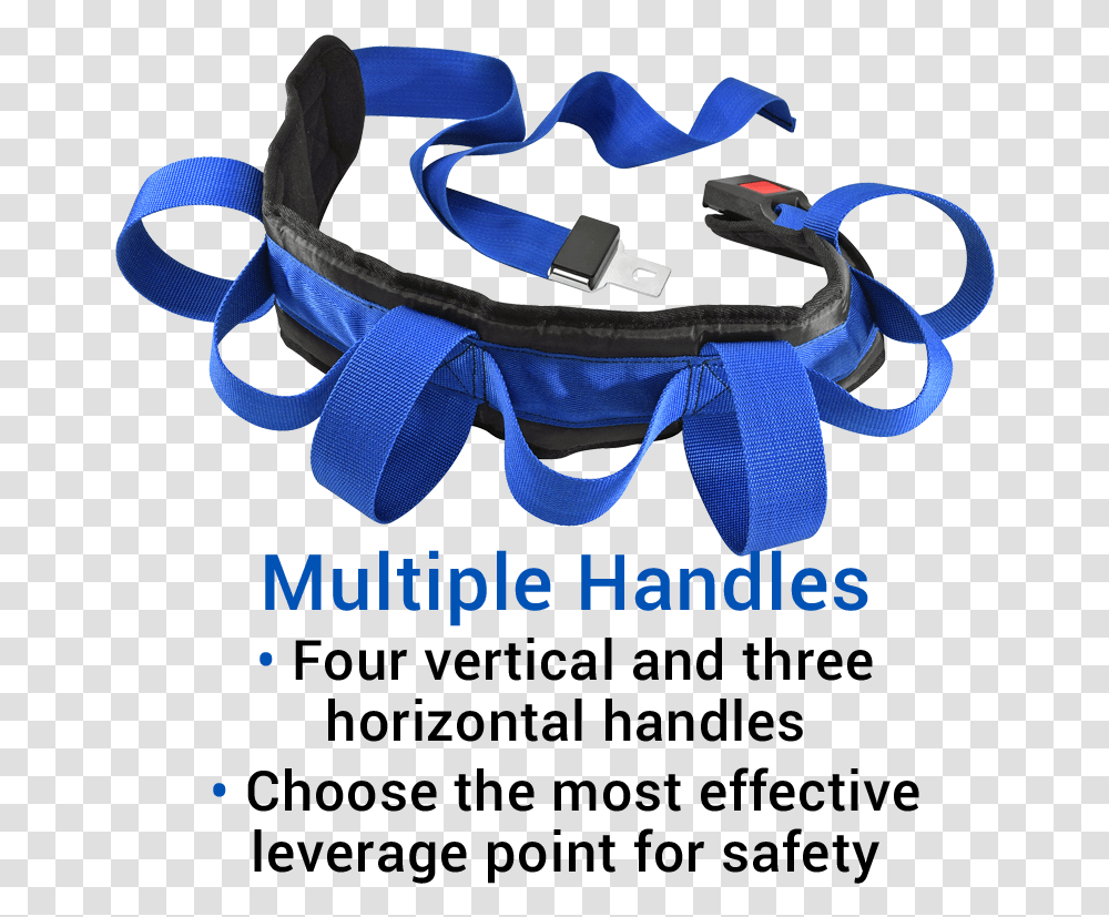 Secure Padded Gait Belt With 7 Hand Grips Goggles, Accessories, Hat, Headband Transparent Png