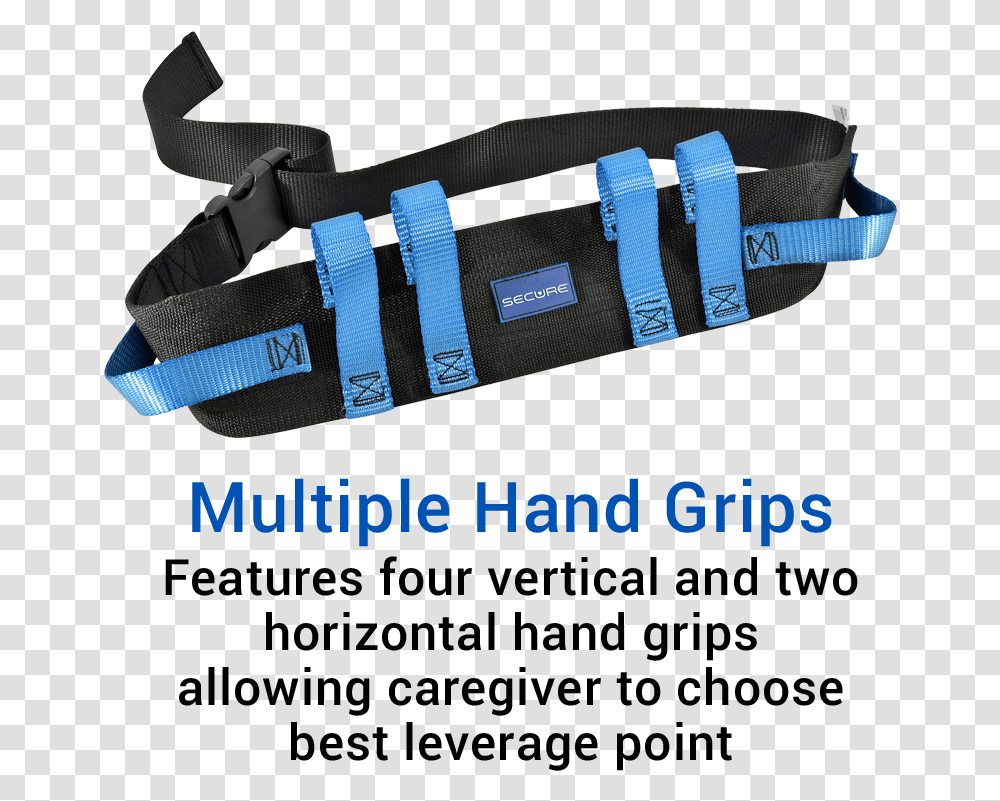 Secure Six Hand Grip Transfer Amp Walking Belt Walking Gait Belt, Accessories, Accessory, Buckle, Harness Transparent Png