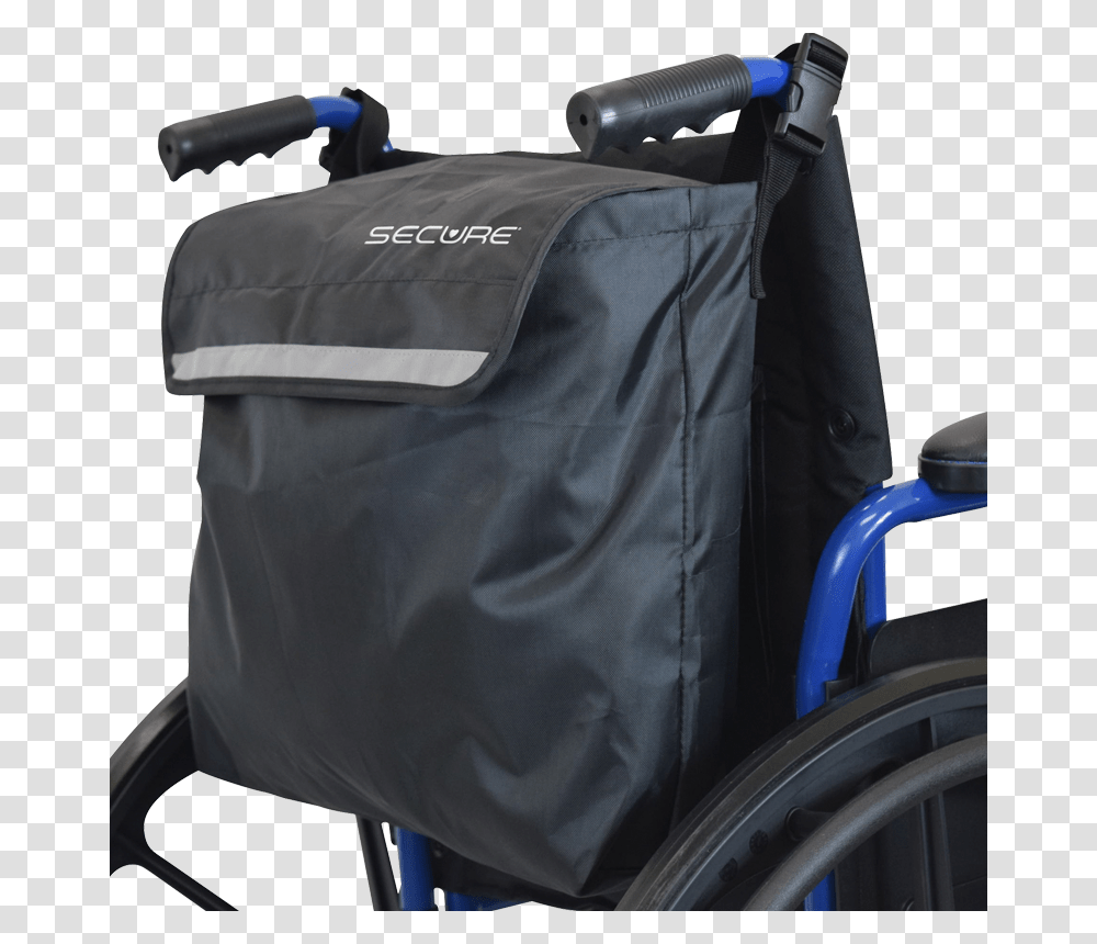 Secure Wheelchair Backpack Blackreflective Bag, Furniture, Machine Transparent Png