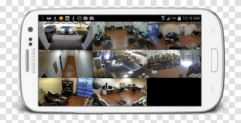 Securit Ip Camera On Phone, Screen, Electronics, Monitor, Tabletop Transparent Png