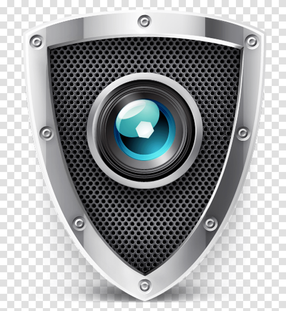 Security Camera Image Cctv Security Logo, Electronics, Camera Lens, Speaker, Audio Speaker Transparent Png