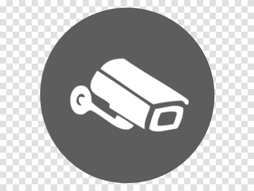 Security Camera Logo Cctv Icon White, Adapter, Plug, Telescope, Electronics Transparent Png