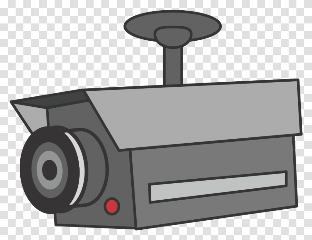 Security Camera Security Cam Cartoon, Mailbox, Letterbox, Projector, Electronics Transparent Png