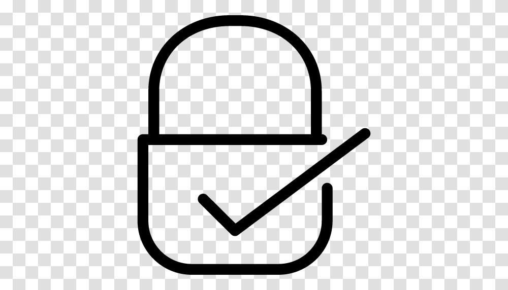 Security Check Icon Line Iconset Iconsmind, Gray, World Of Warcraft Transparent Png