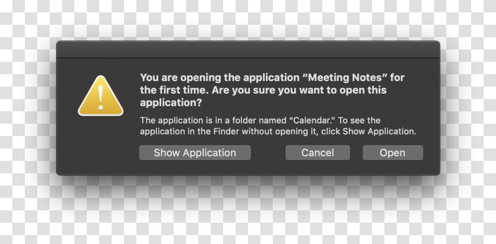 Security Dialog For An App That Is Opening For The Mac Os Quit Unexpectedly, Business Card, Cushion, Word Transparent Png