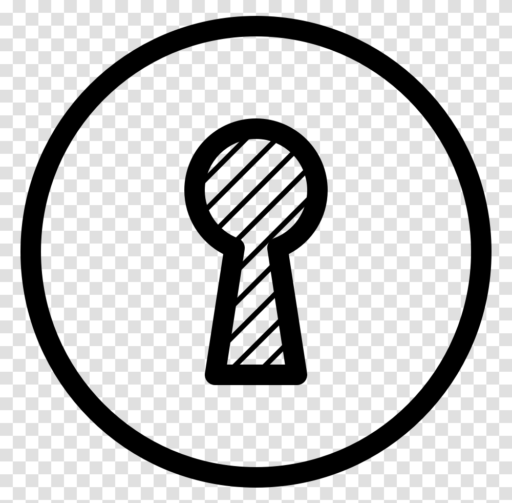 Security Keyhole Circle Security Keyhole Circle Security Attribution Icon, Gray, World Of Warcraft Transparent Png