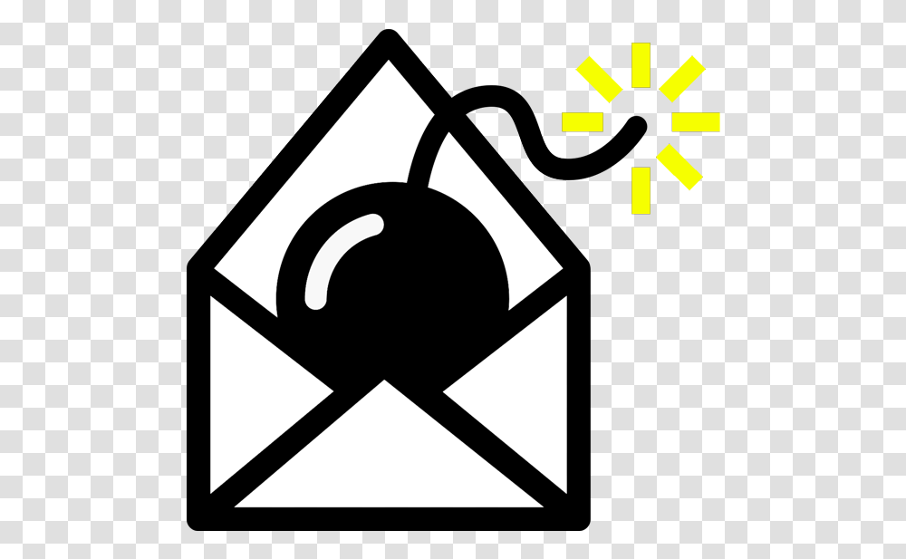 Security Malware Logo, Triangle, Symbol, Envelope, Mail Transparent Png