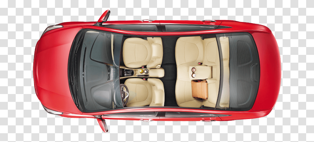 Sedan Car Top View 1 Image Top View Of Hyundai Car, Cushion, Convertible, Vehicle, Transportation Transparent Png