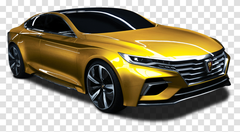 Sedan Image Gold Yellow Sports Car, Vehicle, Transportation, Wheel, Machine Transparent Png