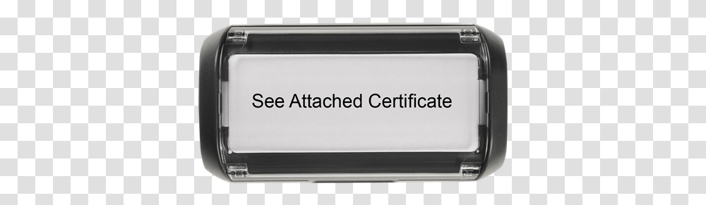 See Attached Certificate Stamp Mobile Phone, Air Conditioner, Appliance Transparent Png