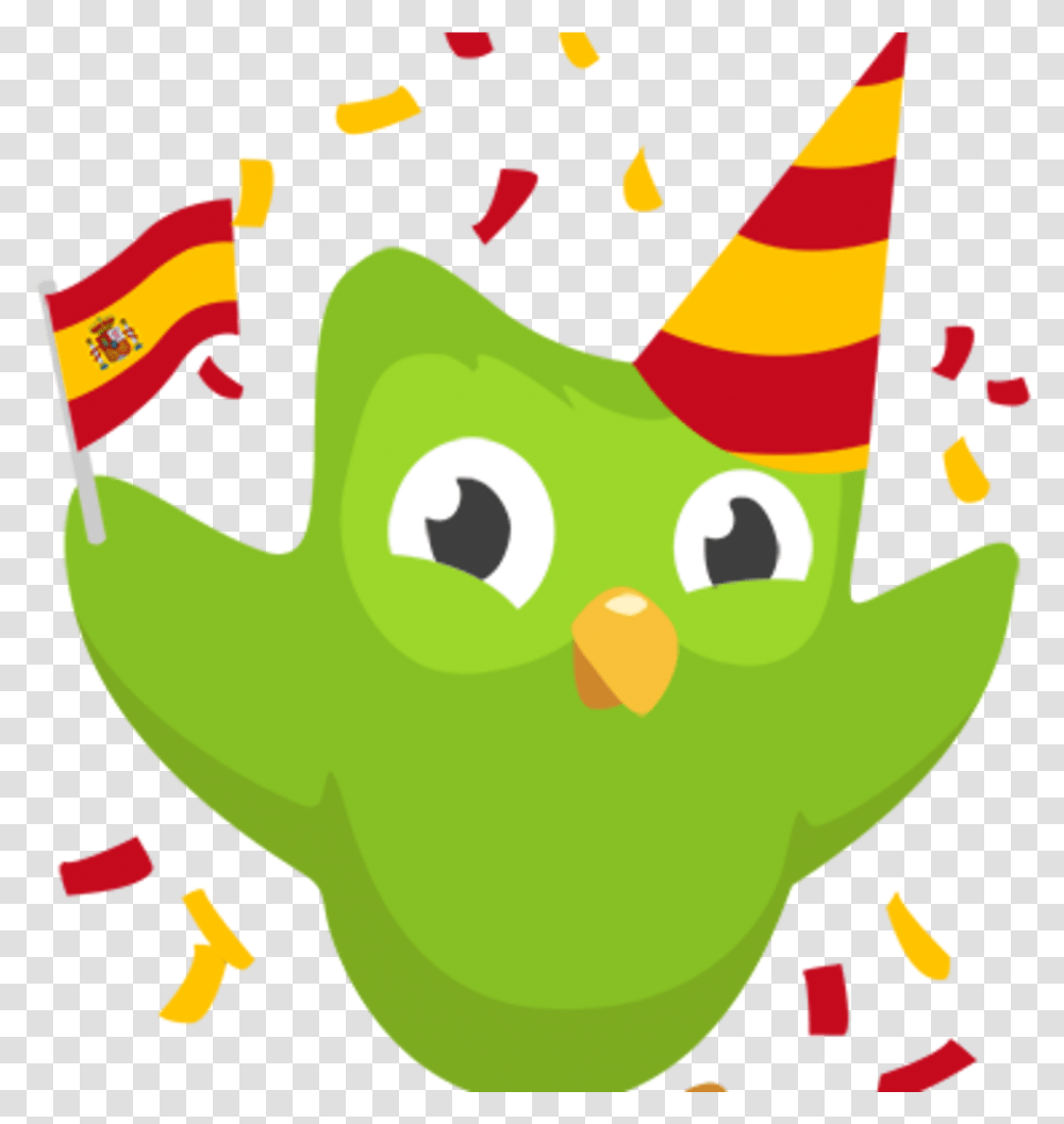 See February Duolingo Osaka Duolingo Irish, Apparel, Party Hat, Angry Birds Transparent Png