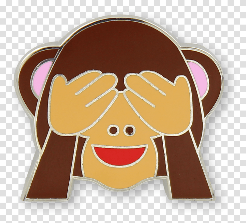 See No Evil Clipart Background See No Evil Monkey Emoji, Food, Sweets, Cookie, Gingerbread Transparent Png