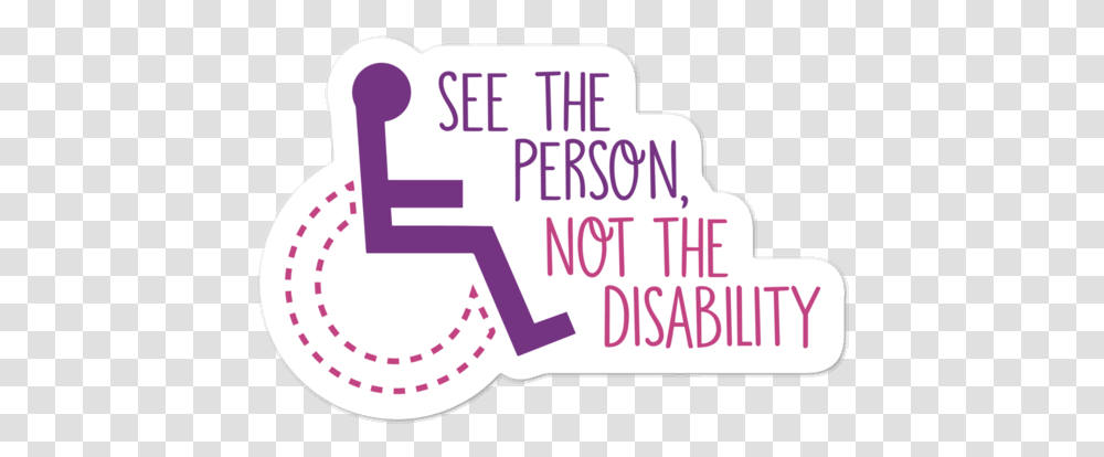 See The Person Not The Disability, Word, Number Transparent Png