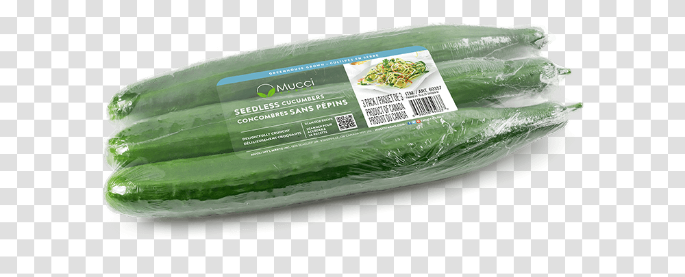 Seedless 3pack English Cucumber 3 Pack, Plant, Plastic Wrap, Green, Food Transparent Png