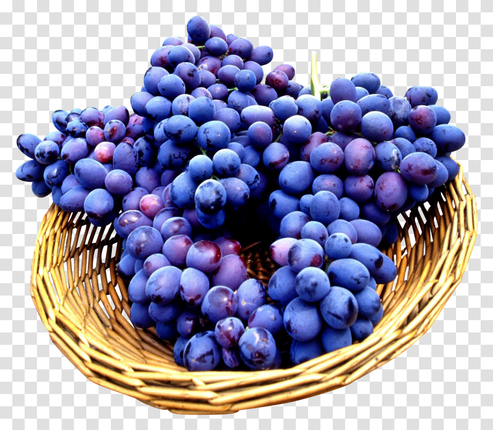 Seedless Grapes In Basket Transparent Png