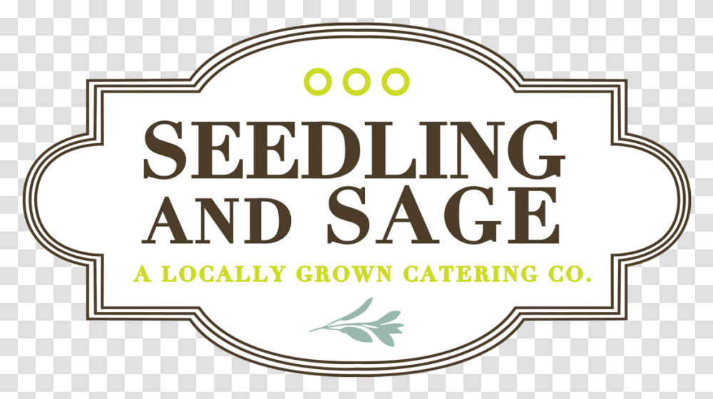 Seedling And Sage Catering Label, Sticker, Plant, Vase Transparent Png