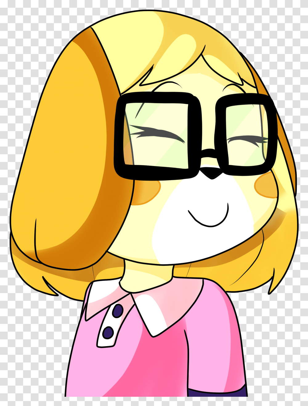 Seen Anyone Draw Isabelles Hair Down Draw Isabelle, Clothing, Helmet, Face, Glasses Transparent Png