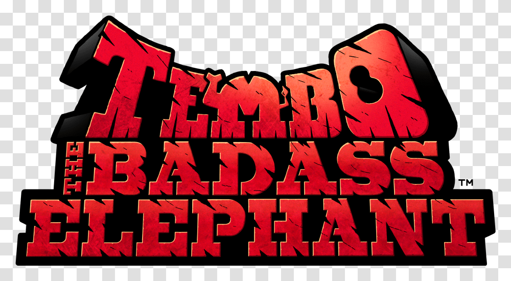 Sega Game Freak Announce Tembo Tembo The Badass Elephant Logo, Alphabet, Text, Word, Crowd Transparent Png