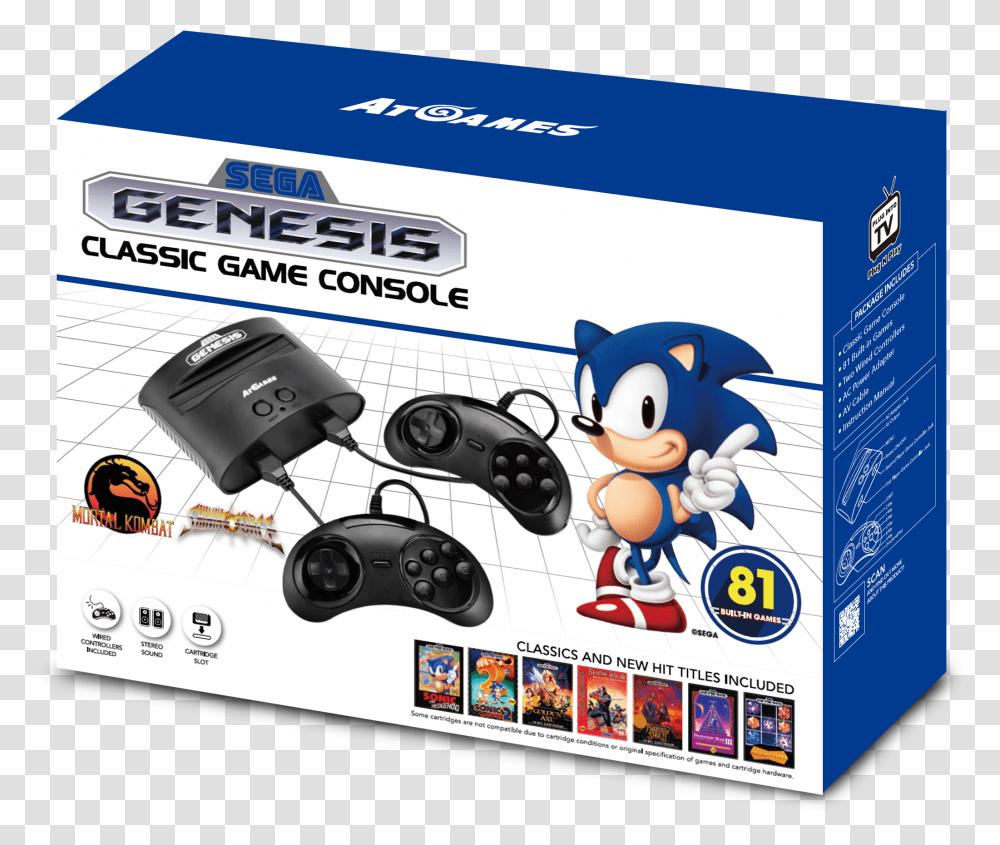 Sega Genesis Classic Game Console Sega Mega Drive Classic Game Console, Mouse, Hardware, Computer, Electronics Transparent Png