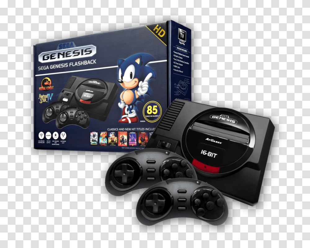 Sega Genesis Flashback Console, Electronics, Camera, Video Gaming, Cd Player Transparent Png