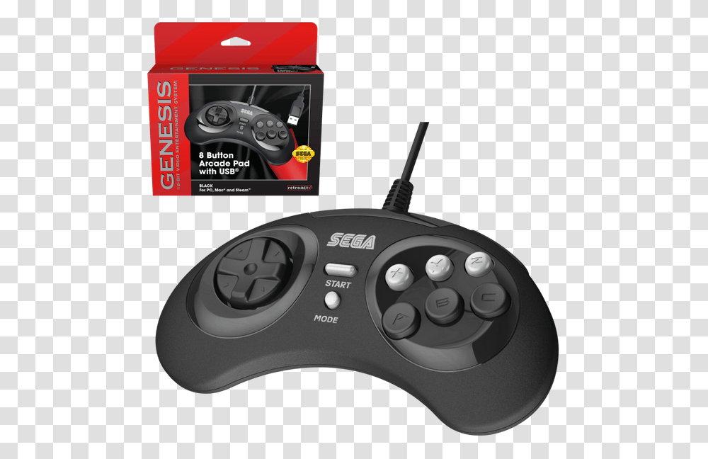 Sega Genesis Mini 6 Button Controller, Electronics, Joystick, Mouse, Hardware Transparent Png
