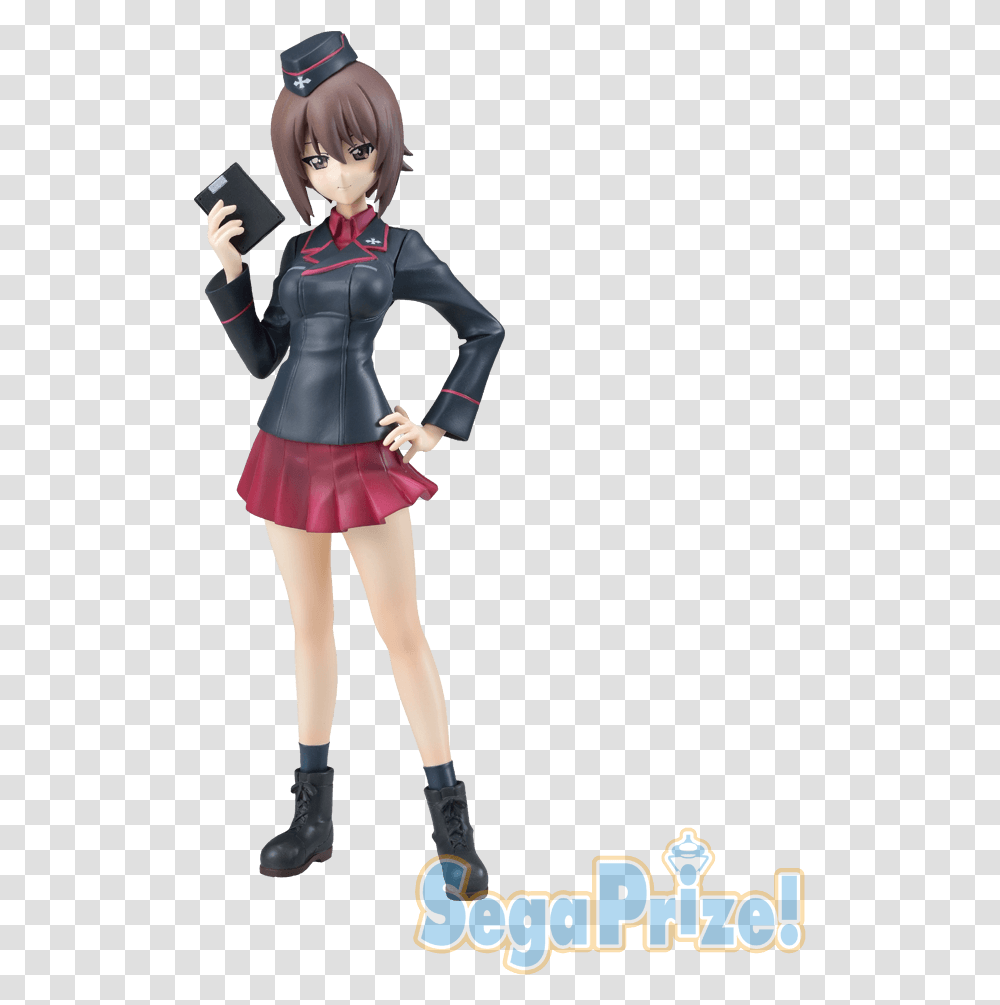Sega Maho Nishizumi Pm Figure Girls Und Panzer Kuromorimine, Costume, Person, Skirt Transparent Png