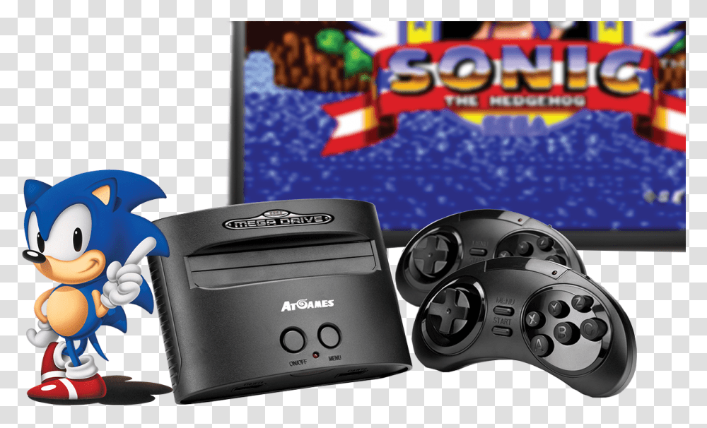 Sega Megadrive Wireless Console Sonic The Hedgehog, Toy, Electronics, Wristwatch, Video Gaming Transparent Png