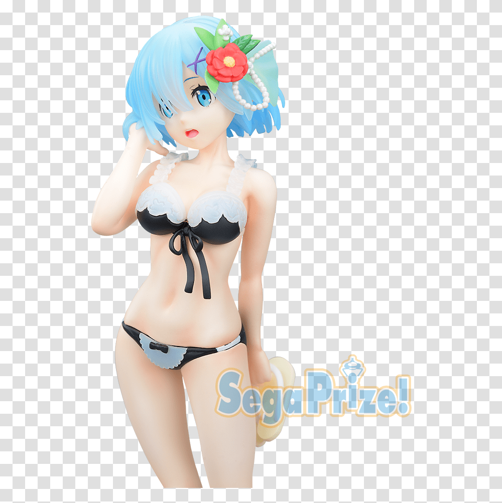 Sega Re Zero Rem Limited Premium Figure Summer Summer Summer Beach Figure Rem, Apparel, Person, Human Transparent Png