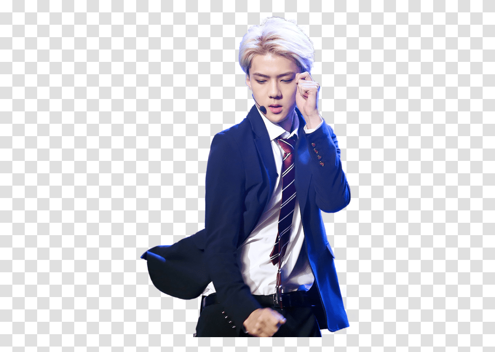 Sehun Exo Exo, Clothing, Tie, Accessories, Person Transparent Png