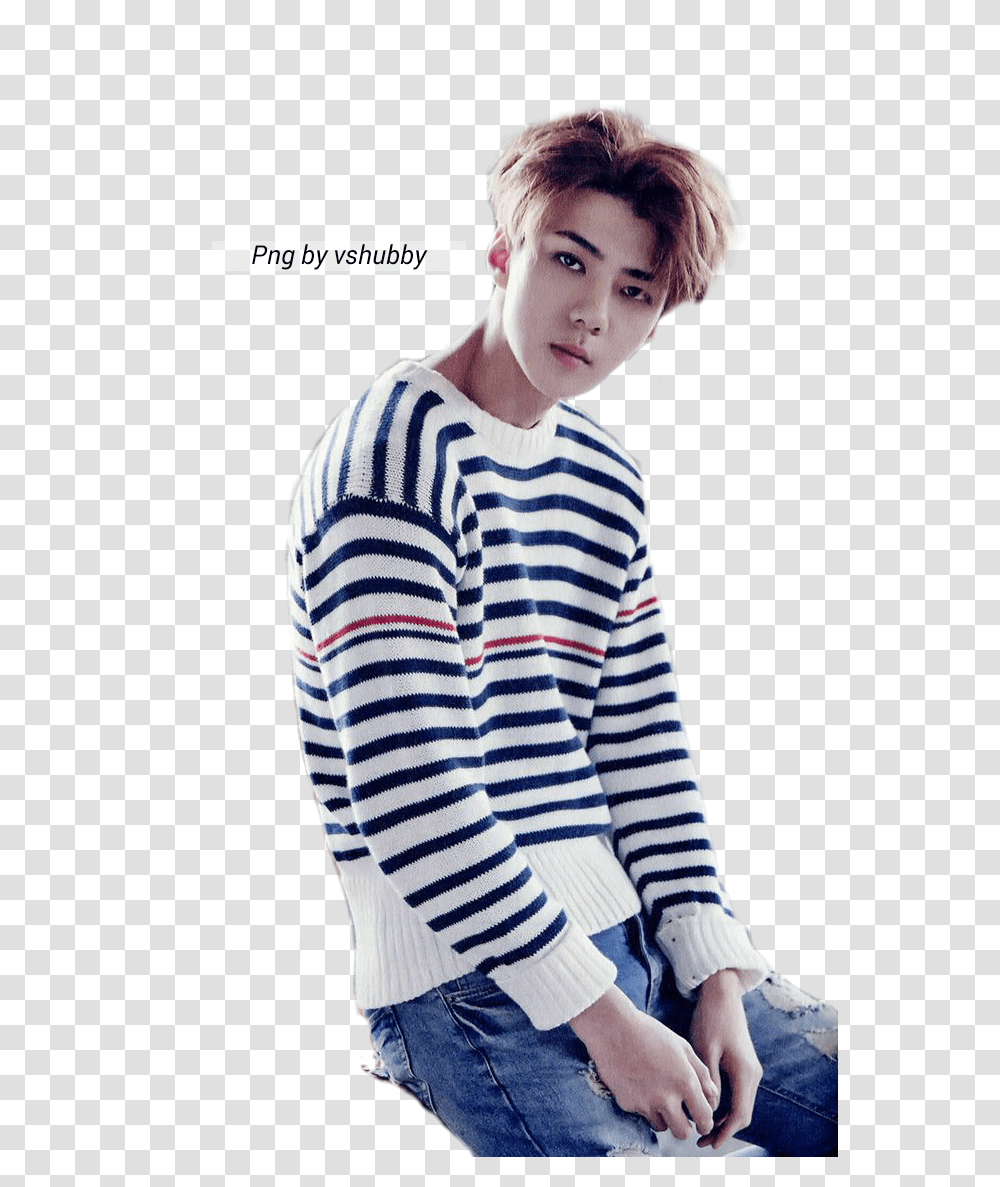 Sehun Image, Sleeve, Long Sleeve, Person Transparent Png