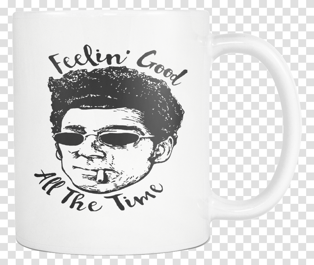 Seinfeld Mug Jerry Seinfeld George Costanza Cosmo Coffee Cup, Sunglasses, Accessories, Accessory, Stein Transparent Png