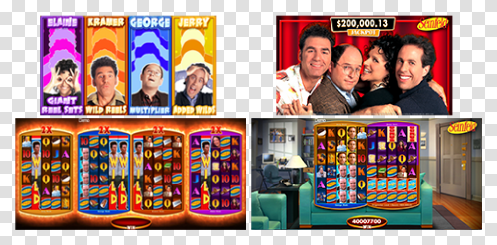 Seinfeld Slot Gameplay Seinfeld Online Slot, Person, Human, Gambling, Crowd Transparent Png