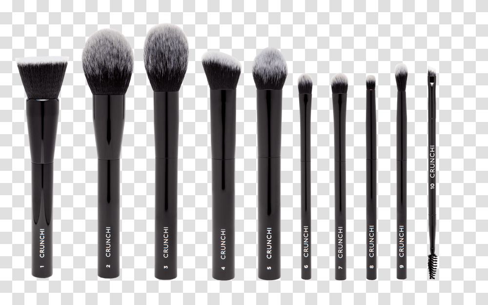 Selection Of Crunchi Brushes Vegan Love Makeup Brushes, Tool, Toothbrush Transparent Png