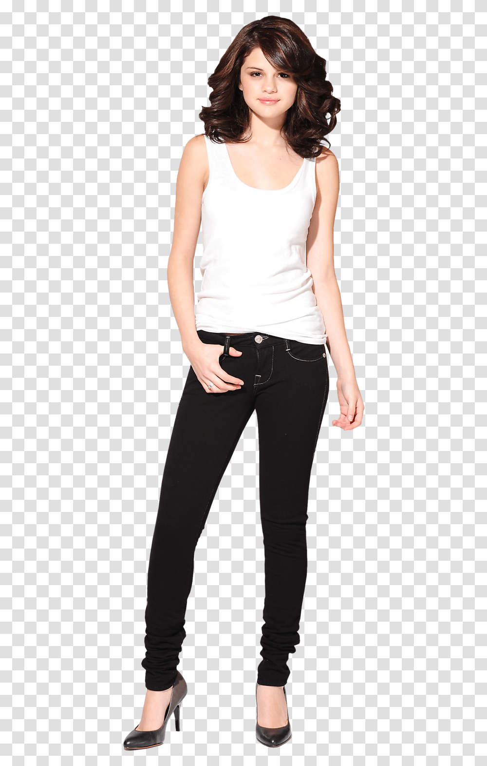 Selena Gomez Full Body, Pants, Person, Sleeve Transparent Png
