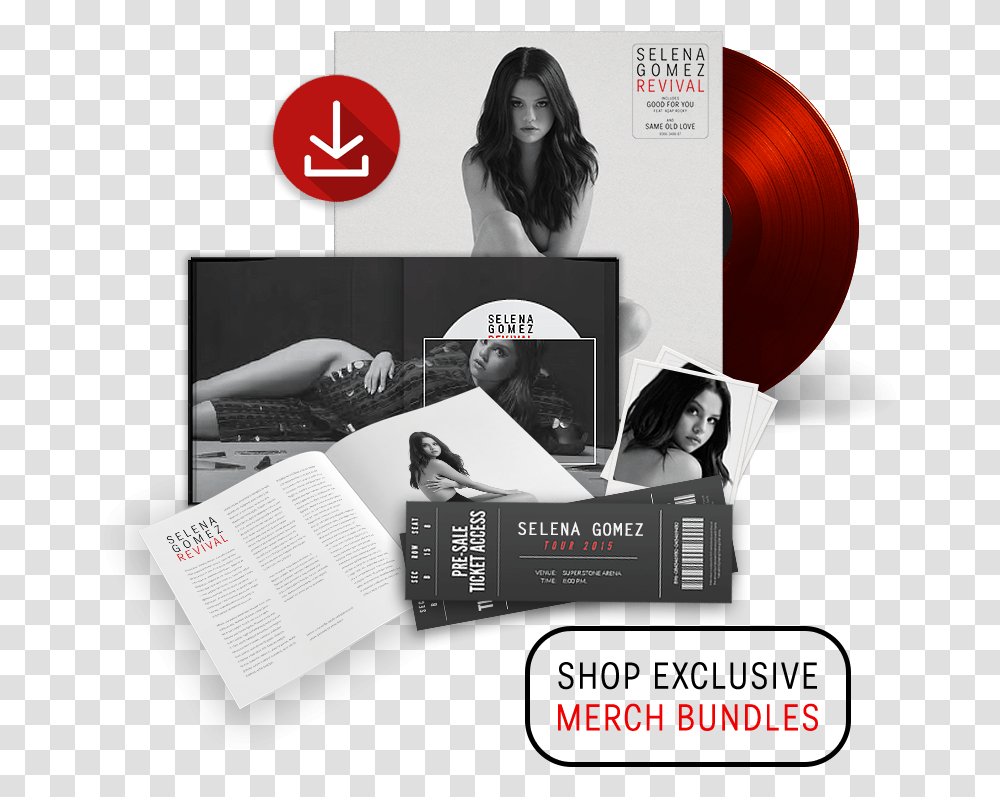 Selena Gomez News On Twitter Selena Gomez Revival Vinyl Red, Poster, Advertisement, Flyer, Paper Transparent Png