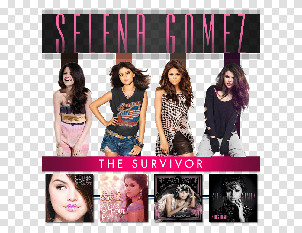 Selena Gomez When The Sun, Person, Poster, Advertisement, Collage Transparent Png