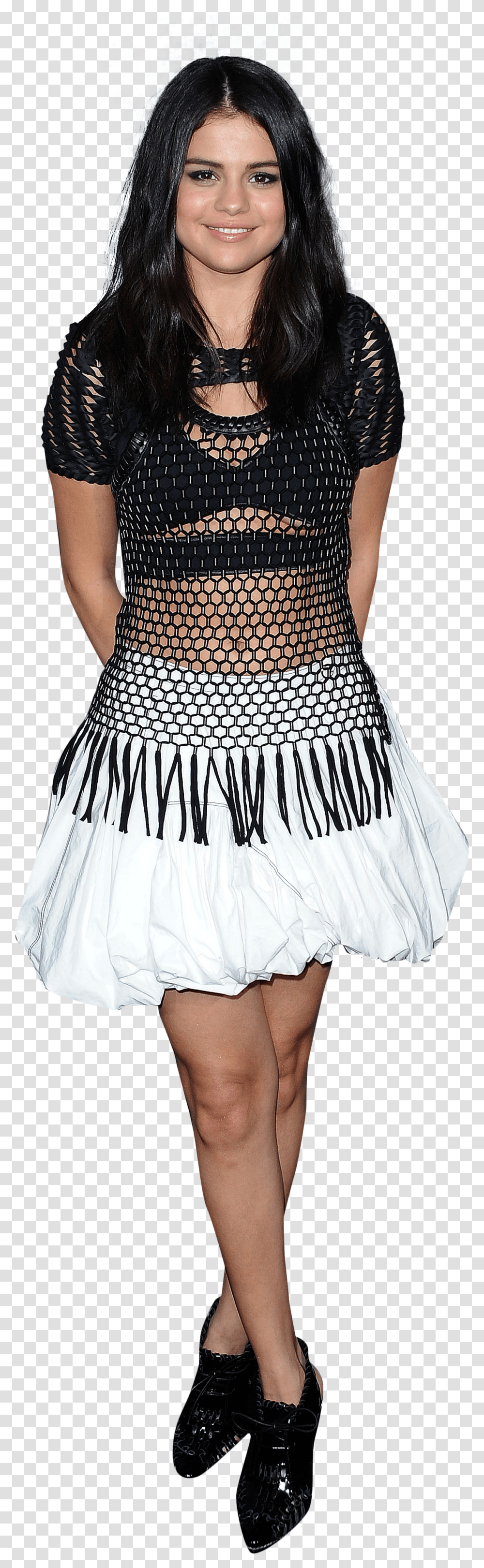 Selena Gomez White Skirt, Apparel, Person, Human Transparent Png