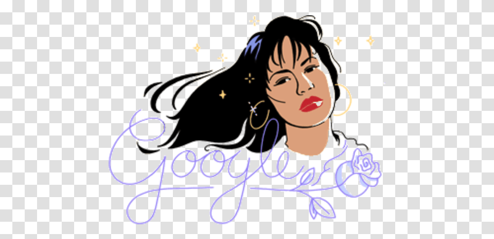 Selena Quintanilla Google Doodle Art Project, Text, Graphics, Outdoors, Face Transparent Png