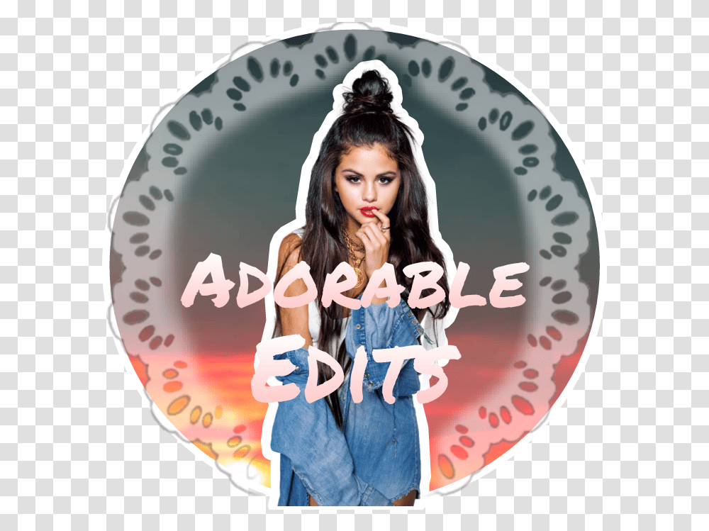 Selenagomez Icon Instagram Sticker By Mahamas Edits For Women, Person, Advertisement, Poster, Female Transparent Png