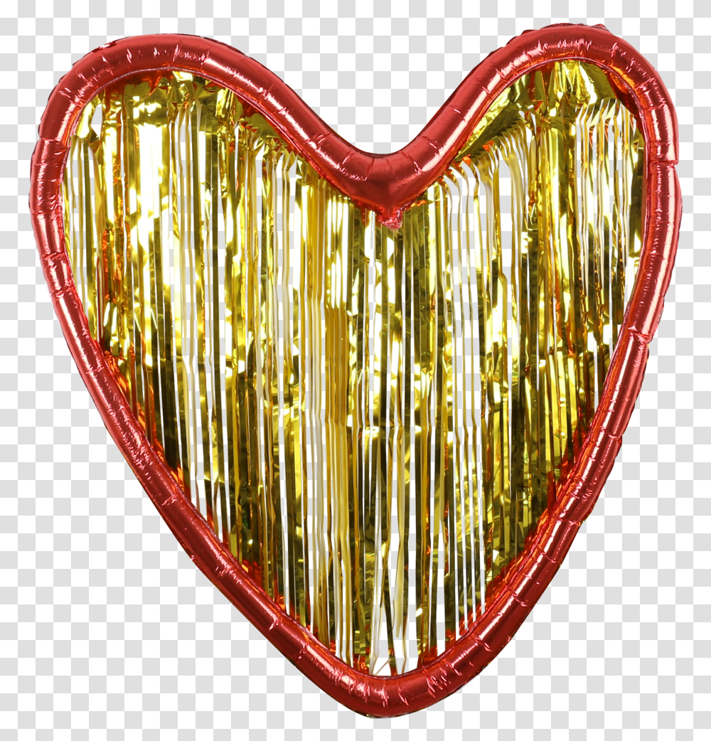 Selfie Frame Foil Balloon Heart - Xonex, Chandelier, Lamp Transparent Png