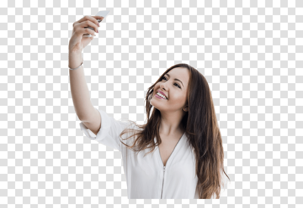 Selfie Girl, Person, Female, Finger, Arm Transparent Png