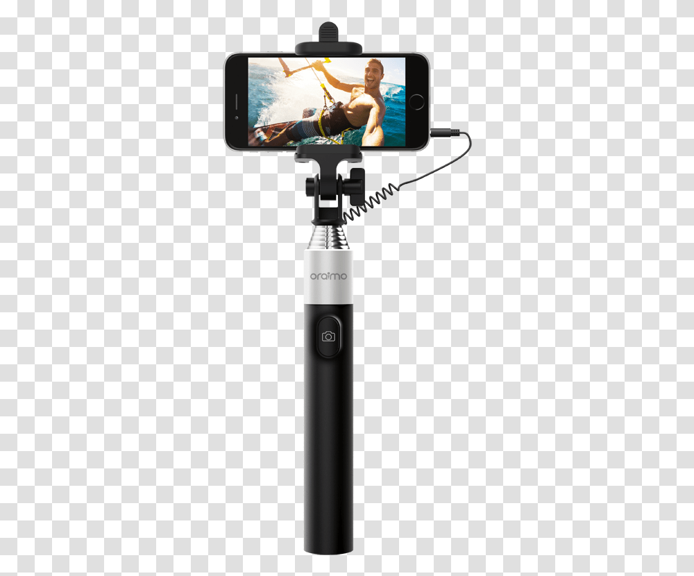 Selfie Stick, Person, Human, Microphone, Electrical Device Transparent Png