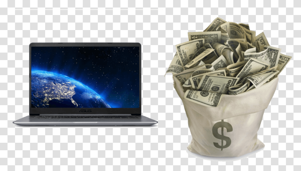 Sell Asus Laptops Money Wallpaper, Pc, Computer, Electronics, Dollar Transparent Png
