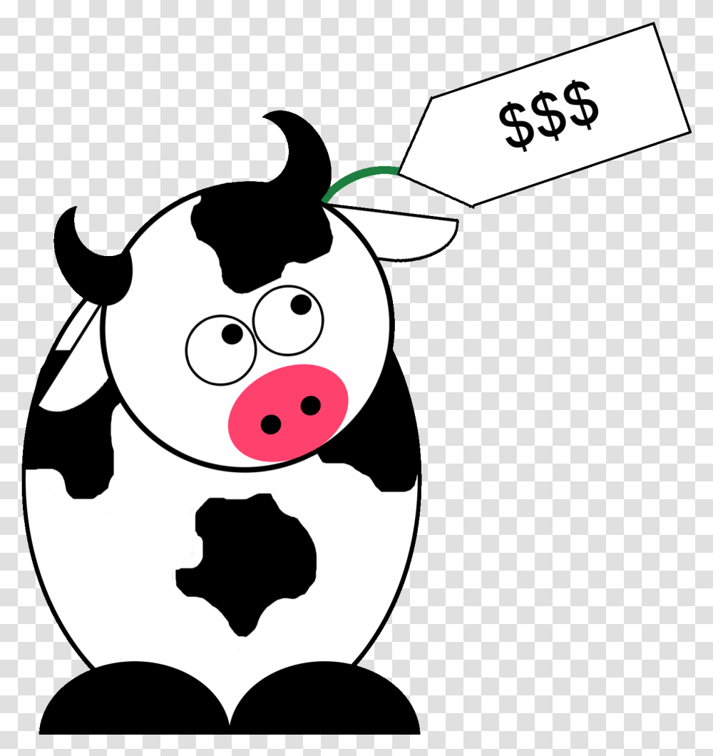 Sell Cow, Stencil Transparent Png