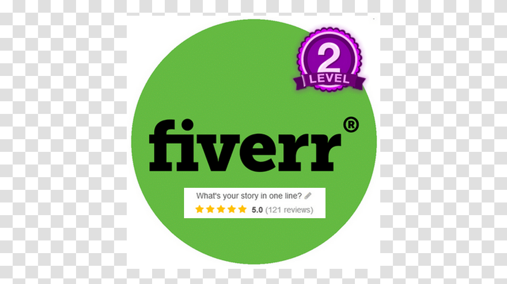 Sell Your Product By A 5 Star Fiverr Account Graphic Design, Label, Sticker, Poster Transparent Png