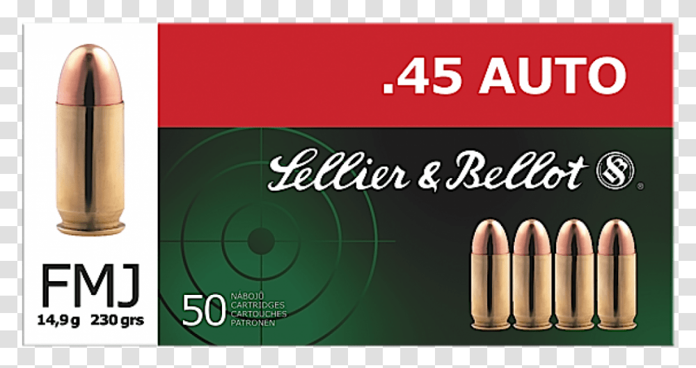 Sellier Bellot, Weapon, Weaponry, Ammunition, Bullet Transparent Png