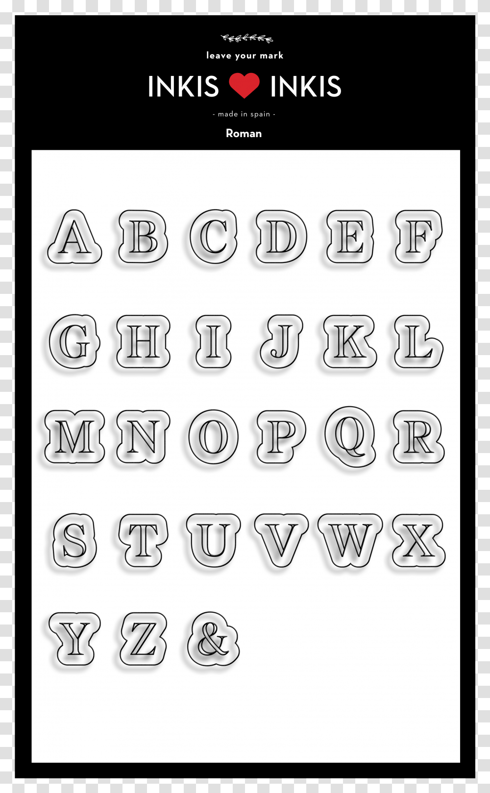 Sello Inkis Abecedario Old English Letras Old English, Alphabet, Number Transparent Png