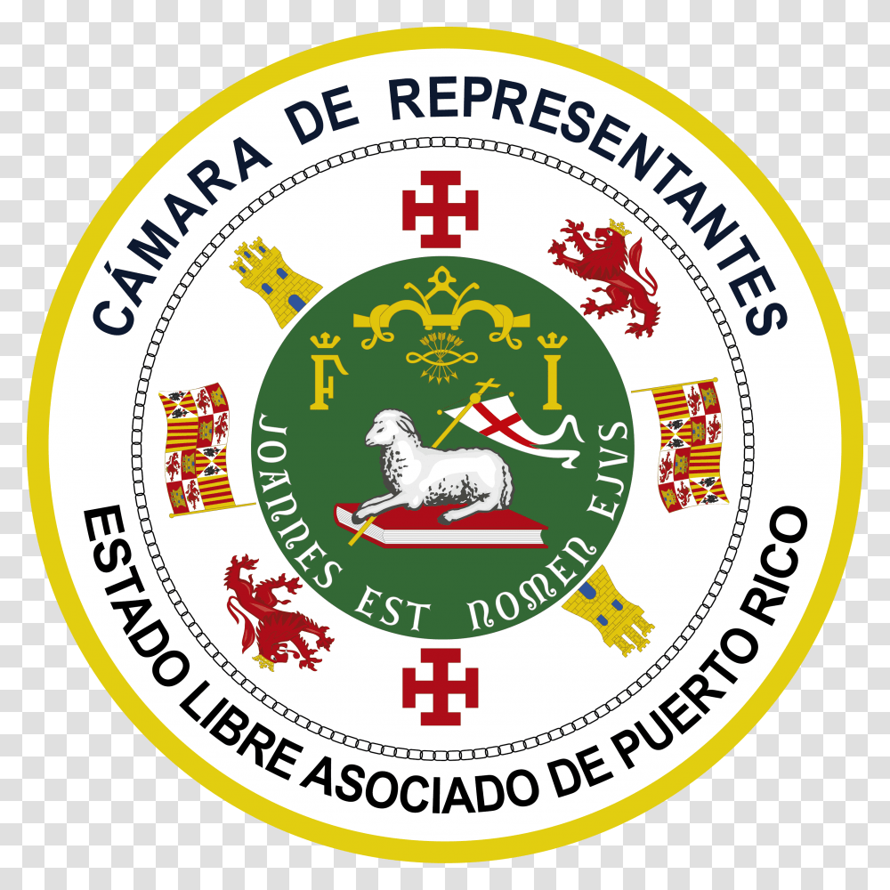 Sello Oficial De La De Representantes De Puerto Rico, Logo, Trademark, First Aid Transparent Png