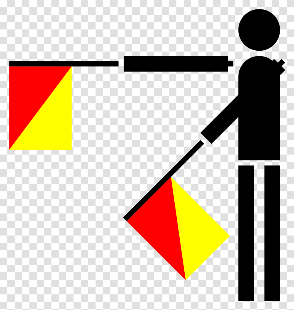 Semaphore Hotel Clip Arts Smaphore Warning Sign Flags, Triangle, Kite, Toy Transparent Png