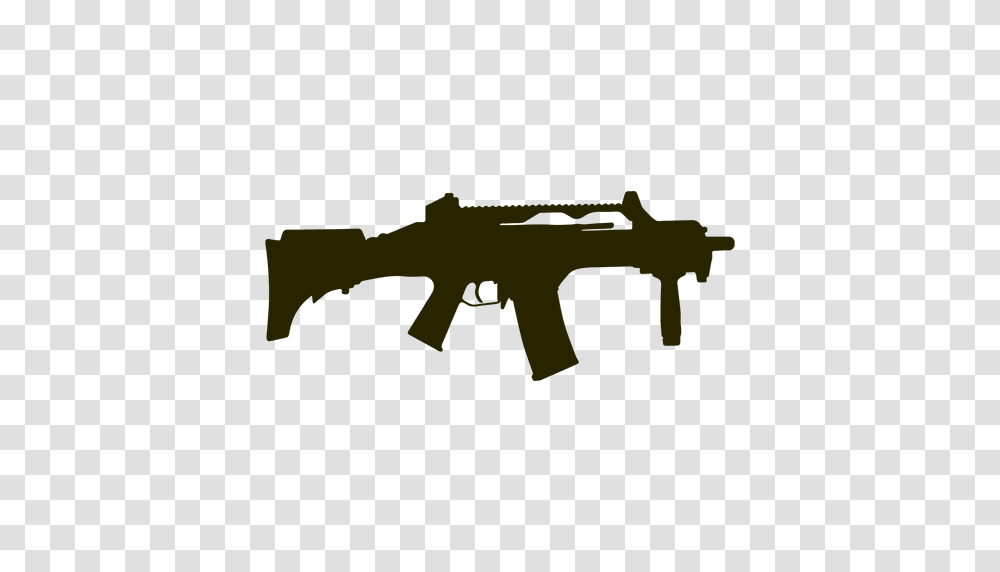 Semi Auto Rifle Silhouette, Gun, Weapon, Weaponry, Machine Gun Transparent Png
